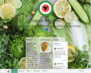 vegan recipes site développé full-stack MEAN vegan recipes site développé full-stack MEAN